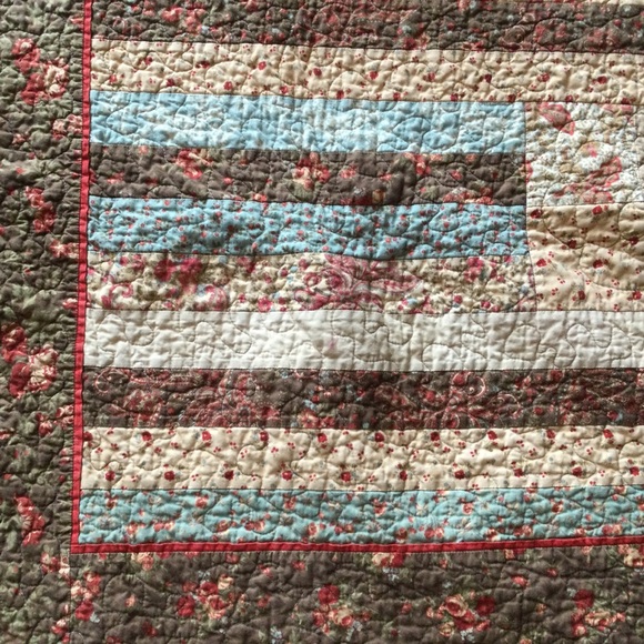 Beautiful Handcrafted Cotton Quilt Size 61x54 - Picture 4 of 8